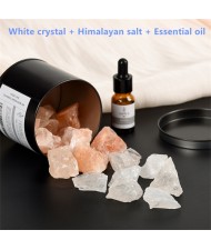 5 Combinations Available Natural Healing Crystal with Himalayan Salt Aromatherapy Stones Wholesale Reiki Anergy Stone