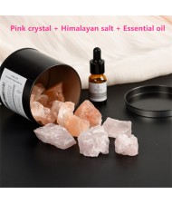 5 Combinations Available Natural Healing Crystal with Himalayan Salt Aromatherapy Stones Wholesale Reiki Anergy Stone