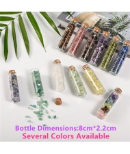 Natural Healing Crystal Mini Macadam Wishing Bottle Wholesale Reiki Obsidian Energy Stones