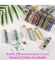 Natural Healing Crystal Mini Macadam Wishing Bottle Wholesale Reiki South Red Agate Energy Stones