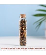 Natural Healing Crystal Mini Macadam Wishing Bottle Wholesale Reiki Tigerite Energy Stones