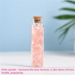 Natural Healing Crystal Mini Macadam Wishing Bottle Wholesale Reiki Pink Crylstal Energy Stones