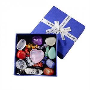 11 Pieces Set Natural Healing Crystal 7 Chakra Stones and Necklace Bracelet Set Energy Reiki Meditation
