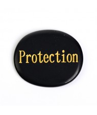 (10 Colors Available) 1 Piece Natural Healing Crystal Energy Stones Oval Shape Letters Worry Stone