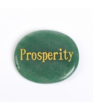 (10 Colors Available) 1 Piece Natural Healing Crystal Energy Stones Oval Shape Letters Worry Stone