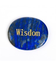 (10 Colors Available) 1 Piece Natural Healing Crystal Energy Stones Oval Shape Letters Worry Stone