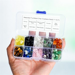 (10 Colors Set) 1 Box Natural Healing Crystal Wholesale Ore Specimen Polish Irregular Macadam Energy Stones