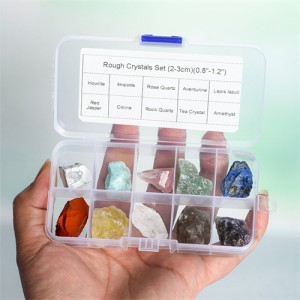 (10 Pieces Set) 1 Box Natural Healing Crystal Wholesale Ore Specimen Rough Stones Irregular Energy Stones