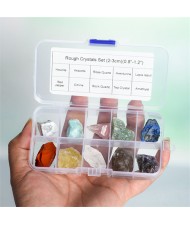 (10 Pieces Set) 1 Box Natural Healing Crystal Wholesale Ore Specimen Rough Stones Irregular Energy Stones