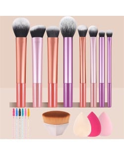 18 Pieces Set High Quality Wholesale Makeup Brushes Set Mascara Brush Beauty Blender Foundation Brush