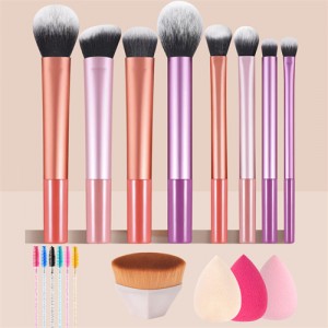 18 Pieces Set High Quality Wholesale Makeup Brushes Set Mascara Brush Beauty Blender Foundation Brush