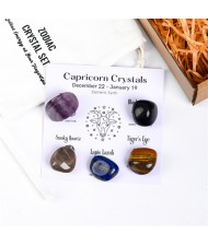 Capricornus Twelve Constellations Theme Energy Stones Set Healing Crystal Kit for Beginners Reiki Meditation