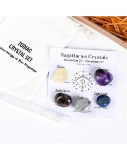 Capricornus Twelve Constellations Theme Energy Stones Set Healing Crystal Kit for Beginners Reiki Meditation