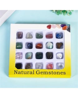 (20 Piece Set) 1 Box Natural Healing Crystal Wholesale Ore Specimen Polish Irregular Energy Stones