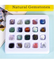 (20 Piece Set) 1 Box Natural Healing Crystal Wholesale Ore Specimen Polish Irregular Energy Stones