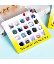 (20 Piece Set) 1 Box Natural Healing Crystal Wholesale Ore Specimen Polish Irregular Energy Stones