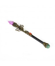 (4 Colors Available) 1 Piece Octopus Design Natural Healing Crystal Reiki Energy Stone Wholesale Short Magic Stick