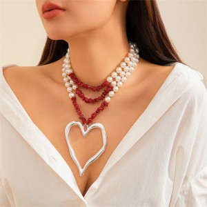 Big beaded necklaces fashion 2025