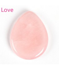 (5 Colors Available) 1 Piece Natural Healing Crystal Worry Stone Water Drop Shape Thumb Energy Stone