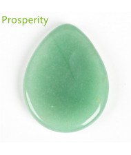 (5 Colors Available) 1 Piece Natural Healing Crystal Worry Stone Water Drop Shape Thumb Energy Stone