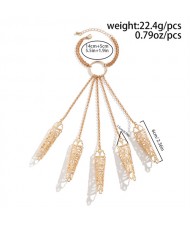 Popular Gothic Style Hollow-out Fashionable Wholesale Chain Finger Bracelet - Golden