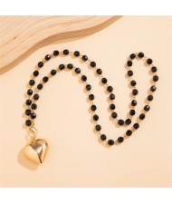 Sweet Cool Style Business Lady Fashionable Wholesale Women Black Beads Chain Choker Necklace