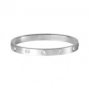 Shining Rhinestone Embellished U.S. High Fashion Wholesale Alloy Bracelet - Platinum