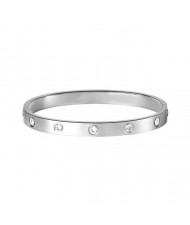 Shining Rhinestone Embellished U.S. High Fashion Wholesale Alloy Bracelet - Platinum