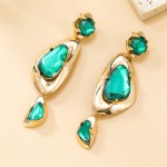 Fashion Boho Style Acrylic Geometric Shape Wholesale Women Dangle Earrings - Green