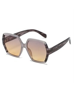 Trend Contrast Colors Design Thin Frame U.S. High Fashion Women Wholesale Sunglasses - Gray