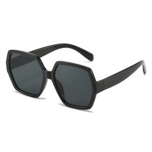 Trend Contrast Colors Design Thin Frame U.S. High Fashion Women Wholesale Sunglasses - Black