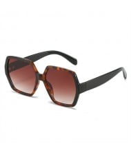 Trend Contrast Colors Design Thin Frame U.S. High Fashion Women Wholesale Sunglasses - Leopard