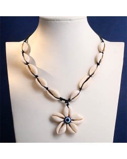 Bohemian Fashion Seashell Flower Pendant Wholesale Women Beach Costume Necklace