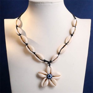 Bohemian Fashion Seashell Flower Pendant Wholesale Women Beach Costume Necklace