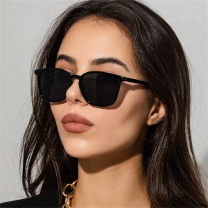 Vintage Classic Thin Frame Simple Design Wholesale Fashion Women Sunglasses - Leopard