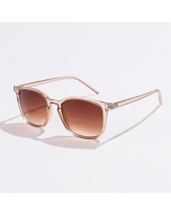 Vintage Classic Thin Frame Simple Design Wholesale Fashion Women Sunglasses - Champagne