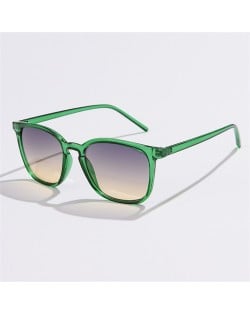 Vintage Classic Thin Frame Simple Design Wholesale Fashion Women Sunglasses - Green