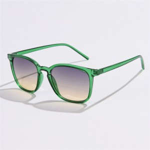 Vintage Classic Thin Frame Simple Design Wholesale Fashion Women Sunglasses - Green