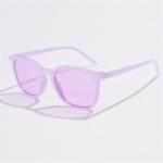 Vintage Classic Thin Frame Simple Design Wholesale Fashion Women Sunglasses - Lavender