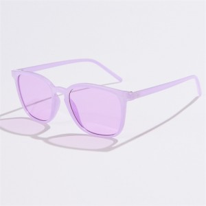 Vintage Classic Thin Frame Simple Design Wholesale Fashion Women Sunglasses - Lavender