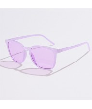 Vintage Classic Thin Frame Simple Design Wholesale Fashion Women Sunglasses - Lavender