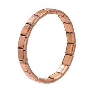 Popular Italy Elastic Watchband Design Wholesale Men's Stainless Steel Modular Bracelet - Rose Gold
