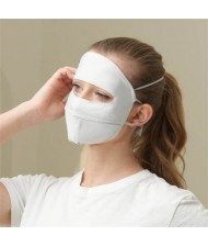 UPF 50+ Breathable Anti-UV Sun Protection Multi-Purpose Full Face Mask - Light Gray