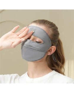 UPF 50+ Breathable Anti-UV Sun Protection Multi-Purpose Full Face Mask - Dark Gray