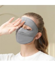 UPF 50+ Breathable Anti-UV Sun Protection Multi-Purpose Full Face Mask - Dark Gray