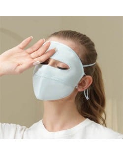UPF 50+ Breathable Anti-UV Sun Protection Multi-Purpose Full Face Mask - Light Blue