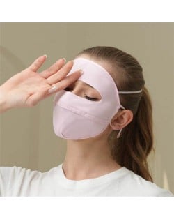 UPF 50+ Breathable Anti-UV Sun Protection Multi-Purpose Full Face Mask - Pink