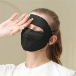UPF 50+ Breathable Anti-UV Sun Protection Multi-Purpose Full Face Mask - Black