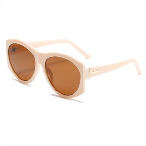 Classic Style Big Frame Wholesale Fashion Man and Women Sunglasses - Beige