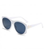 Classic Style Big Frame Wholesale Fashion Man and Women Sunglasses - White